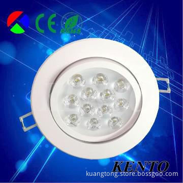 12w CE&ROHS Aluminum die casting warm white led ceilinglight